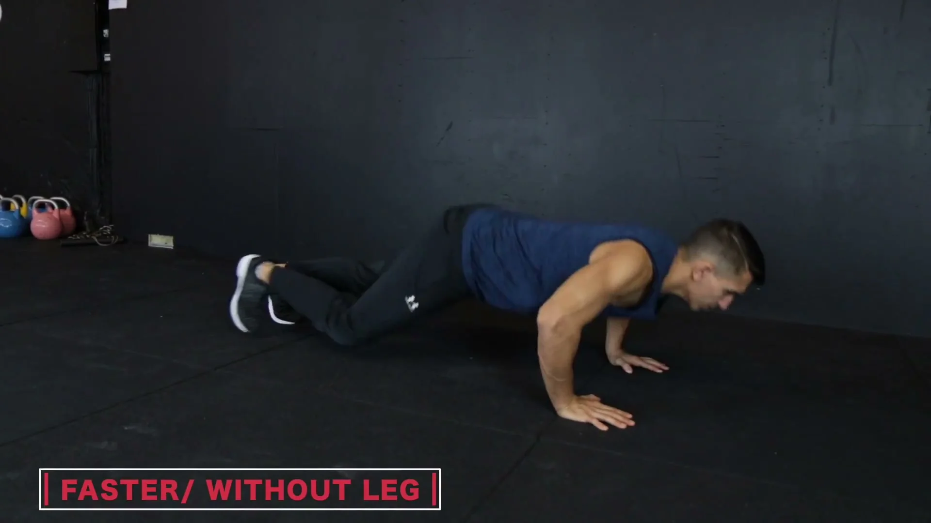 Faster push-up 360 variation without the leg forward, performed with both feet parallel for a cleaner full rotation