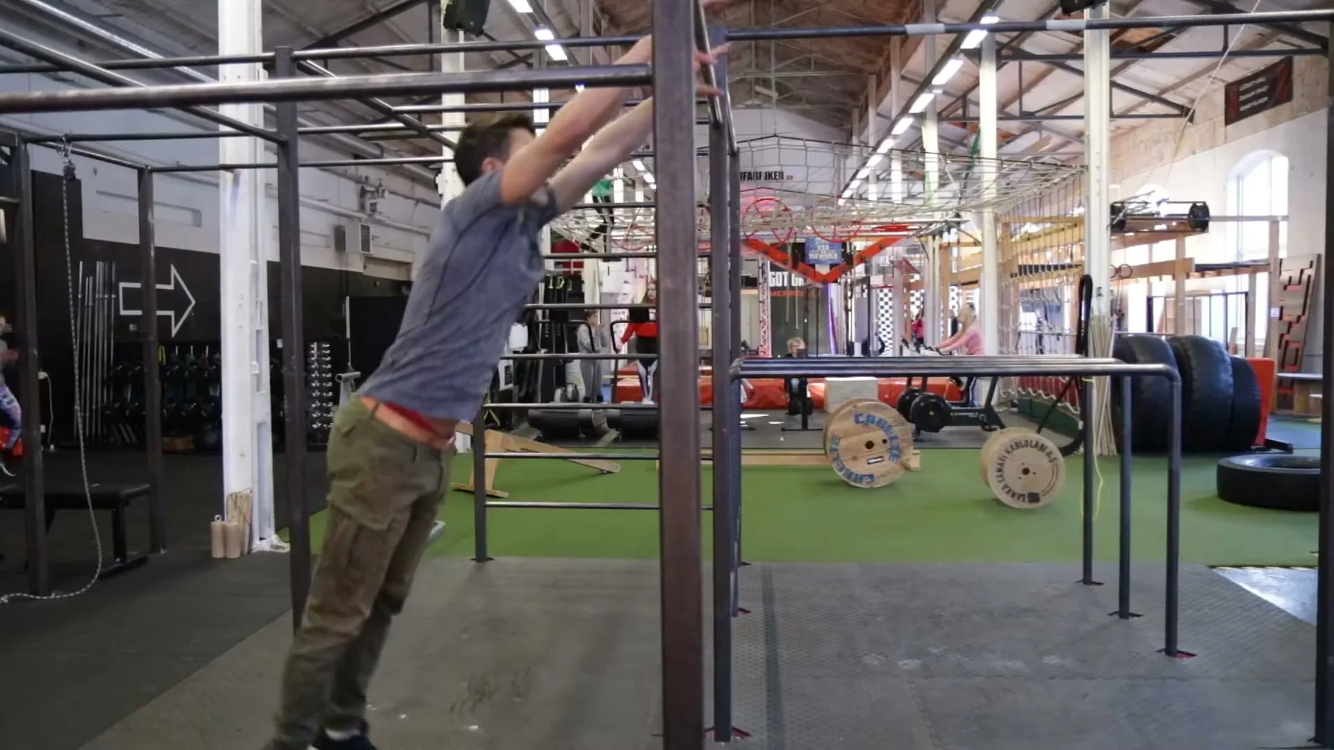 Swing gainer step 3: adding a forward swing before the skin the cat release to simulate the full gainer timing